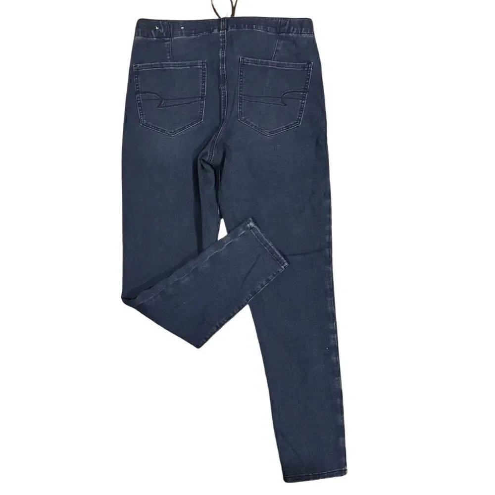 American Eagle Dark wash Pull on 360 next level stretch jeans size 12 - Picture 2 of 7